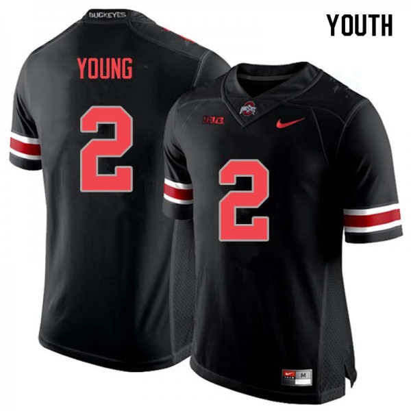 Ohio State Buckeyes #2 Chase Young Youth Alumni Jersey Blackout